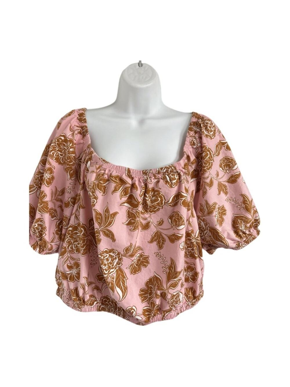 Lane Bryant Floral Cropped Top Cottagecore Prairie Coquette Boho Chic Size 18/20